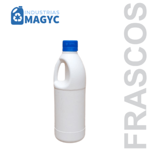 Frasco Blanco de 1/2 Lt redondo con asa