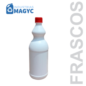 Frasco Blanco de 1 Lt curvo
